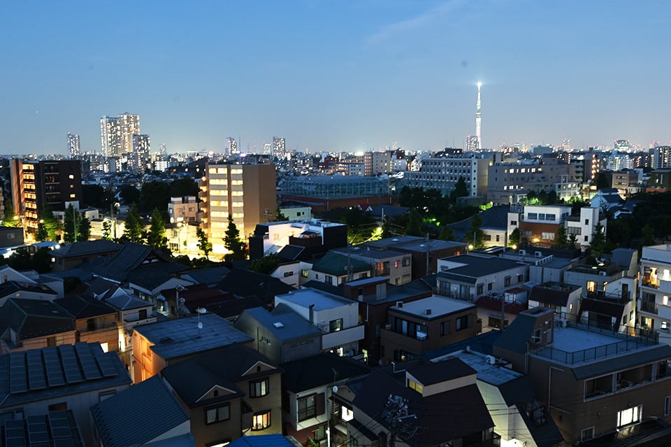 本駒込の夜景